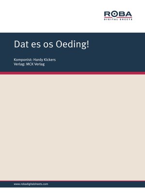 cover image of Dat es os Oeding!